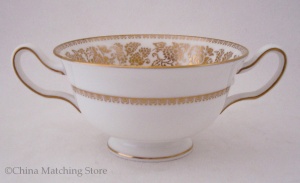 Gold Damask - Soup Cup